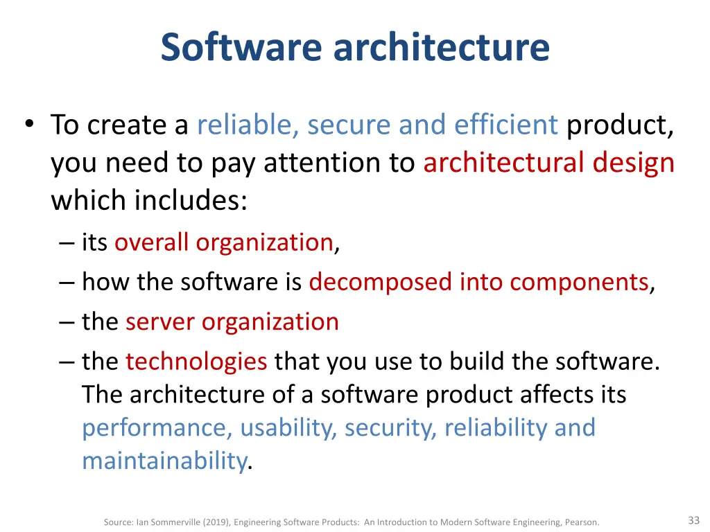 software architecture