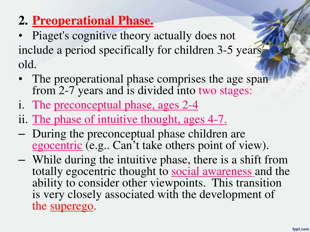 2 preoperational phase piaget s cognitive theory