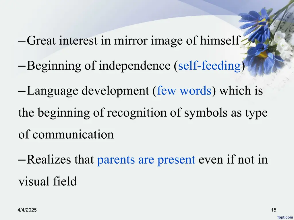 great interest in mirror image of himself