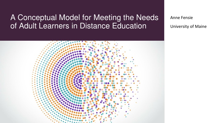 a conceptual model for meeting the needs of adult