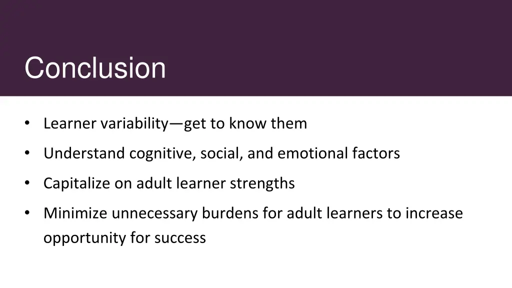 conclusion