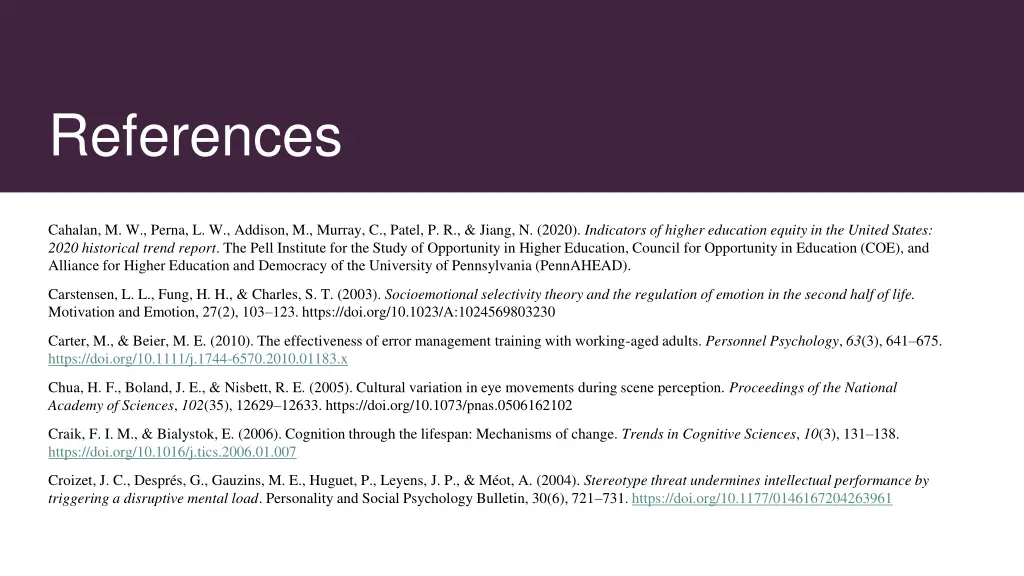 references 1