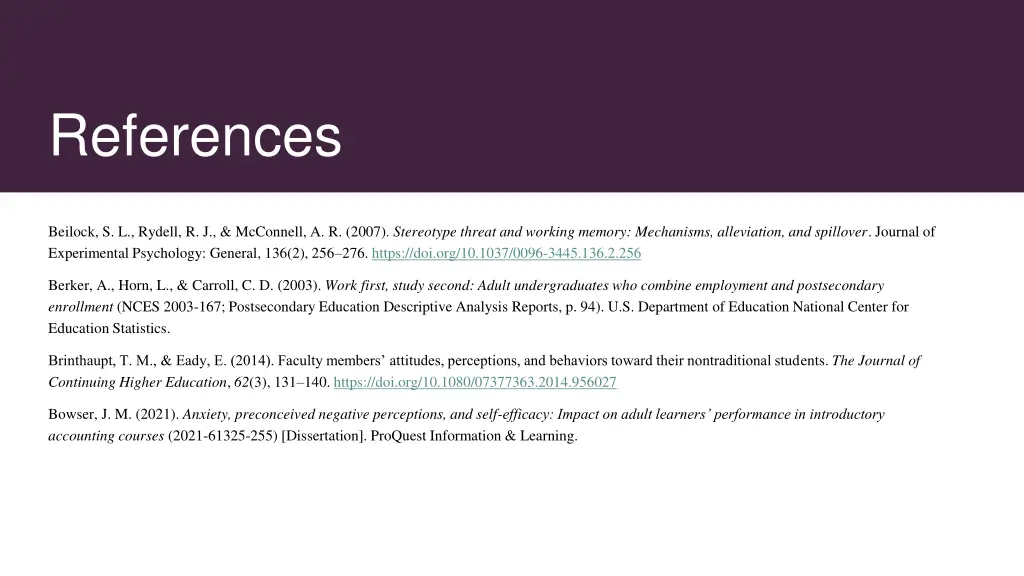 references