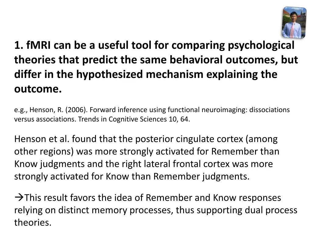 1 fmri can be a useful tool for comparing