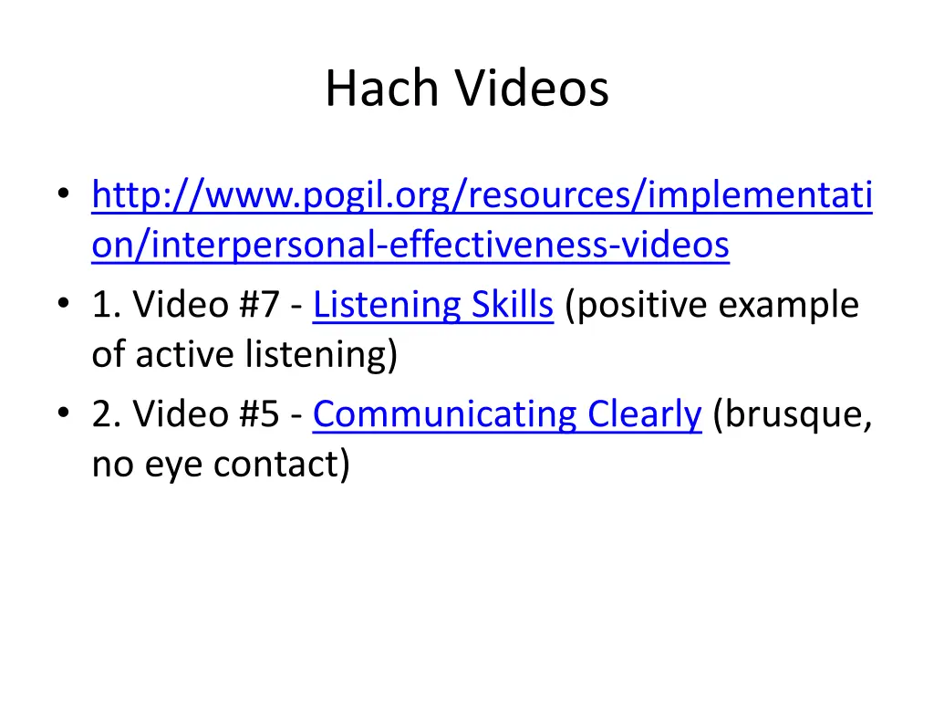 hach videos