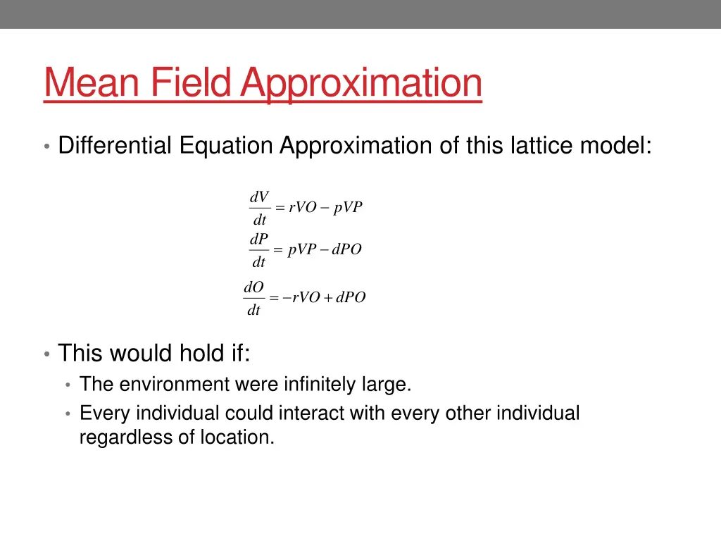 mean field approximation