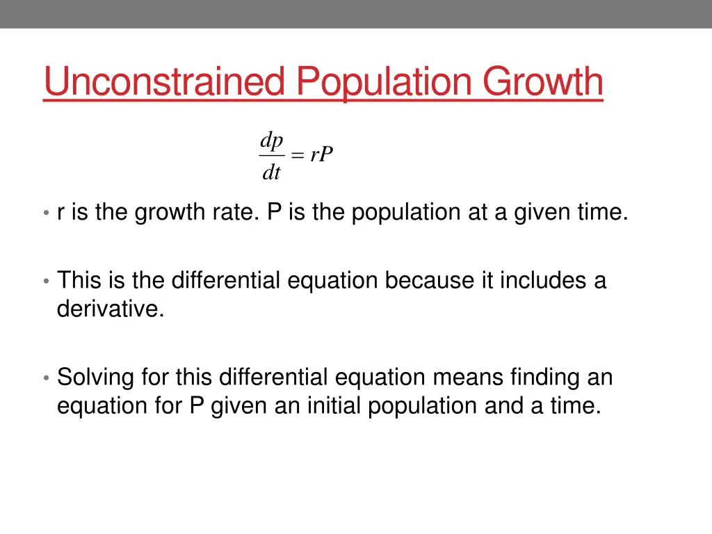 unconstrained population growth