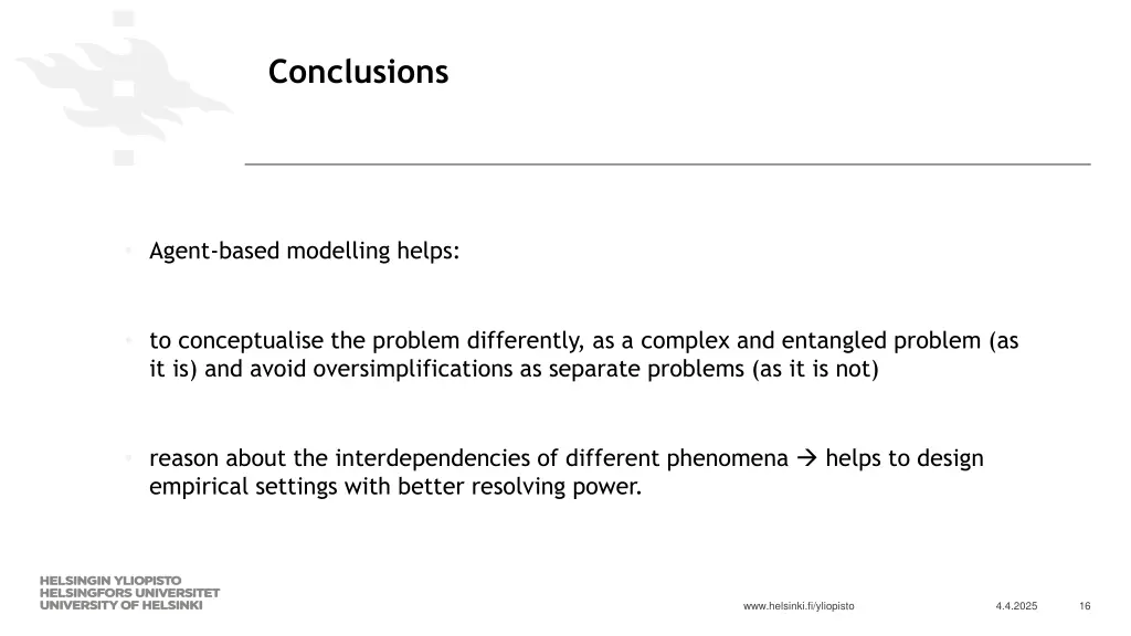 conclusions