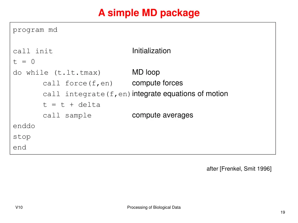 a simple md package