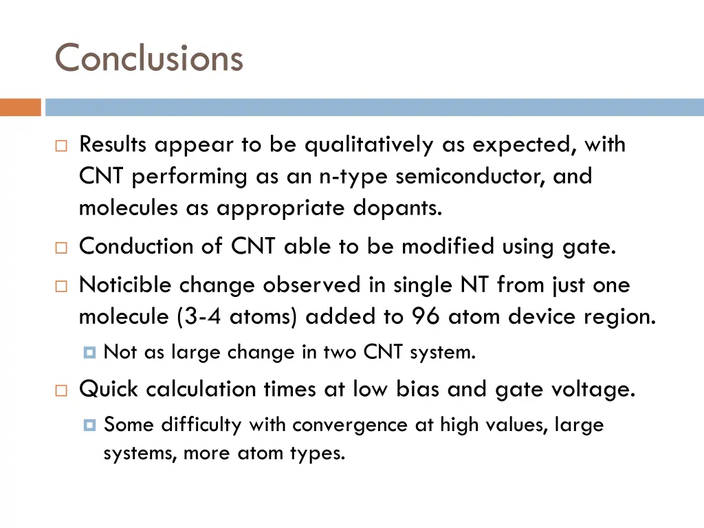 conclusions