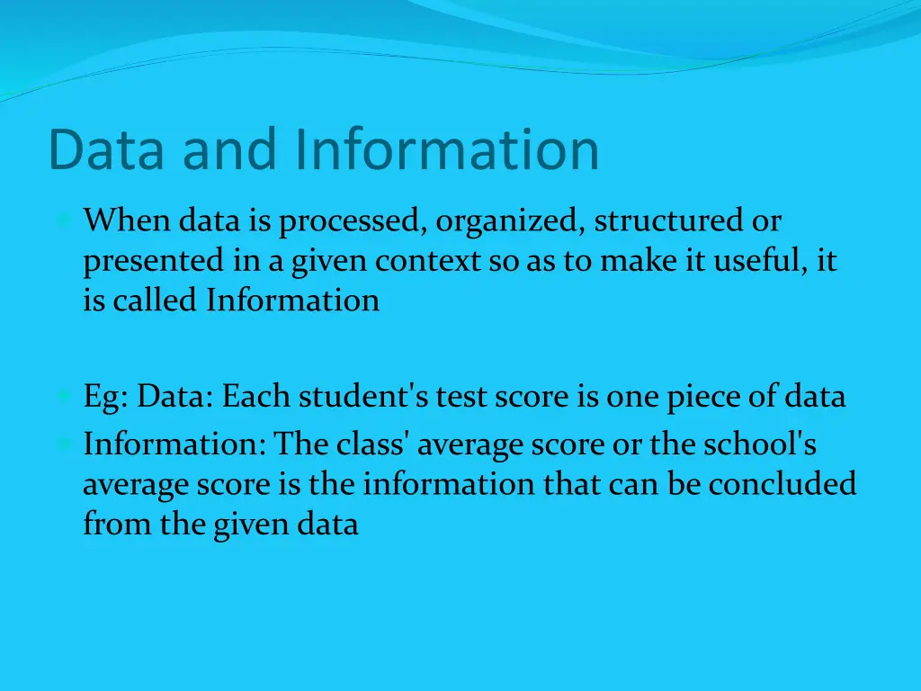 data and information 1