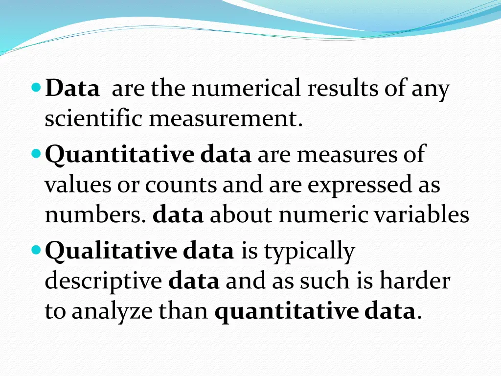 data are the numerical results of any scientific
