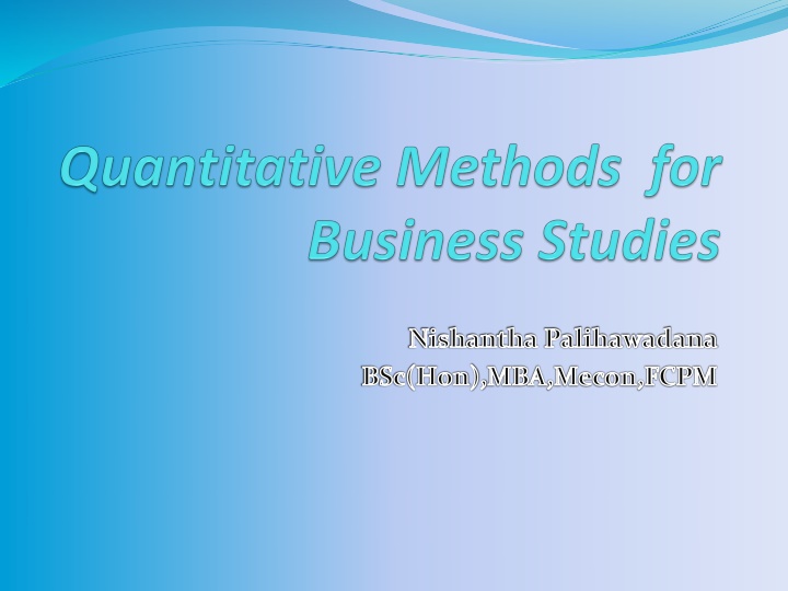 nishantha palihawadana bsc hon mba mecon fcpm