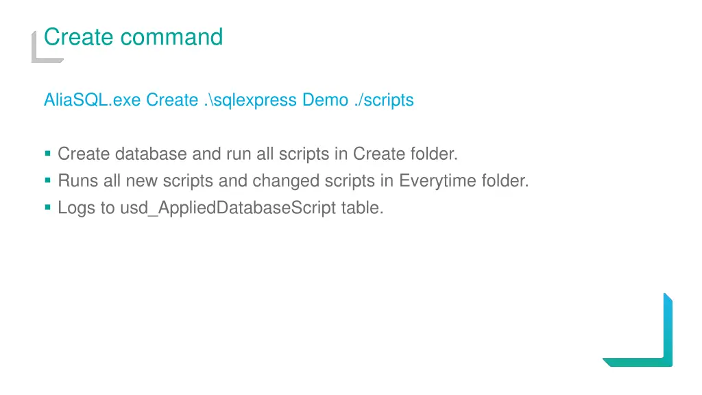 create command