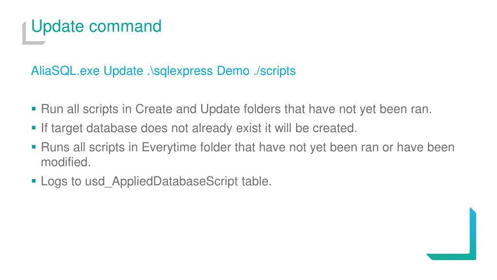 update command