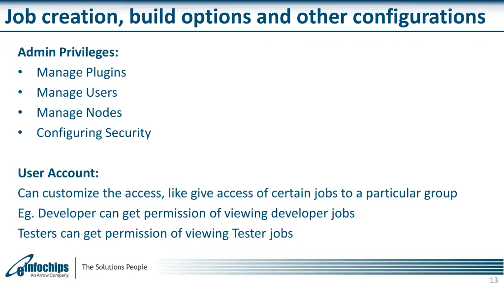 job creation build options and other 1