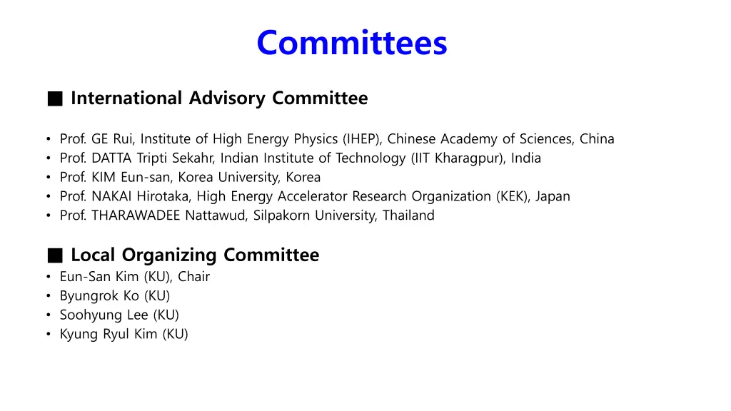 committees