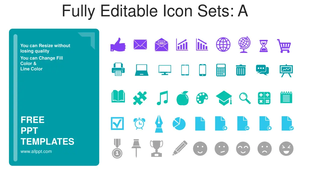 fully editable icon sets a