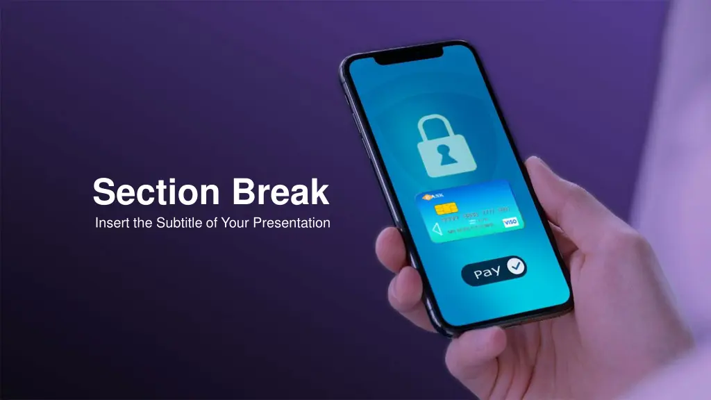 section break insert the subtitle of your