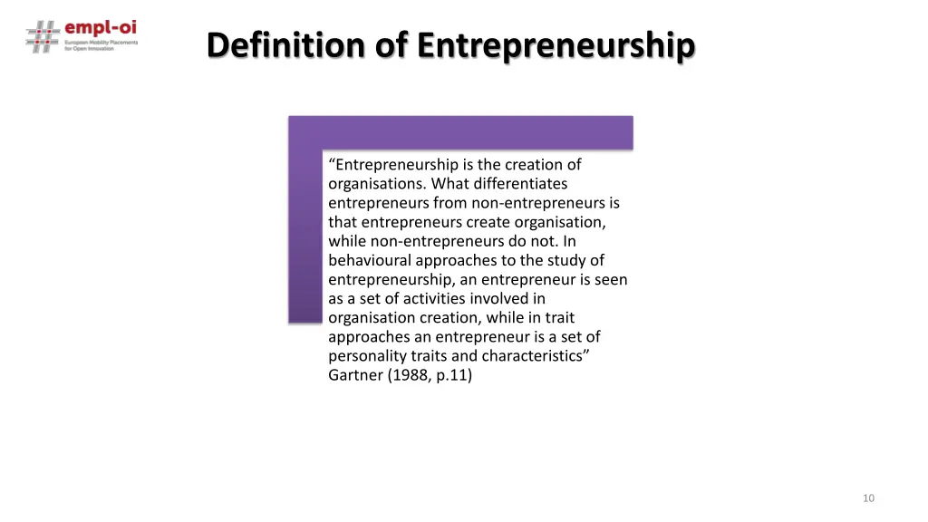 definition of entrepreneurship
