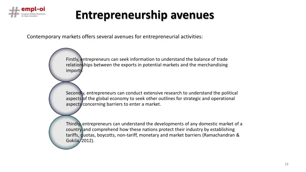 entrepreneurship avenues