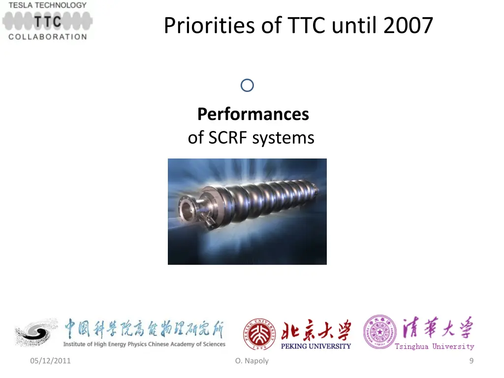 priorities of ttc until 2007