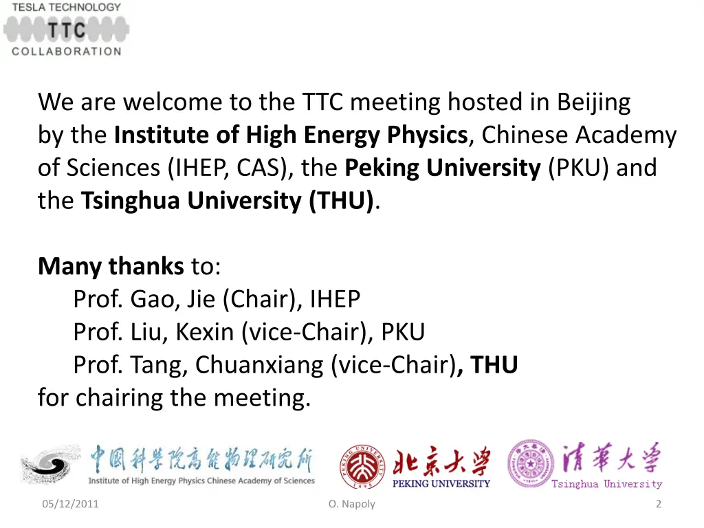 we are welcome to the ttc meeting hosted