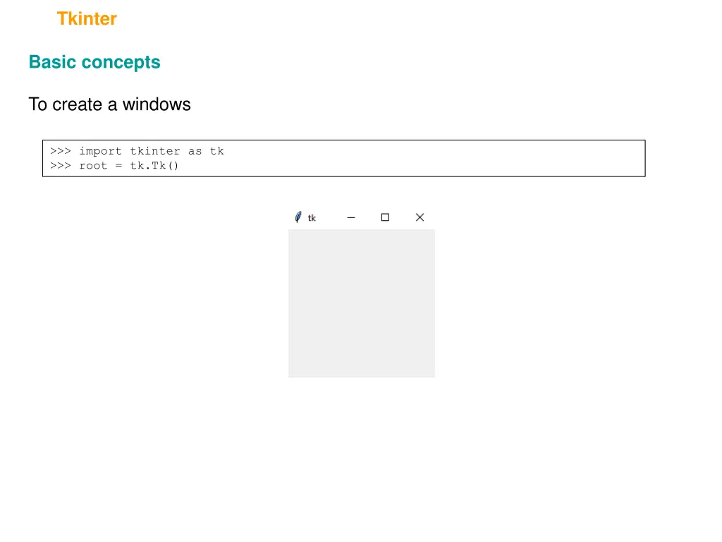 tkinter 1