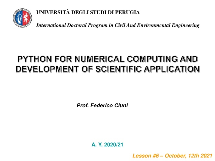 universit degli studi di perugia