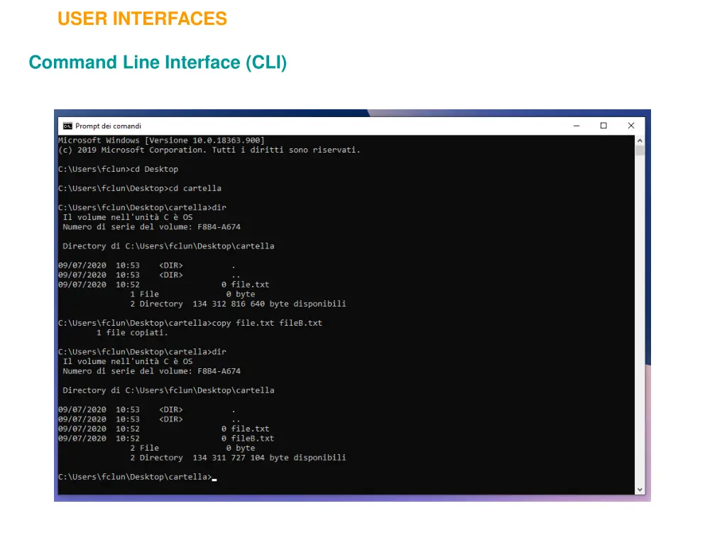 user interfaces 1