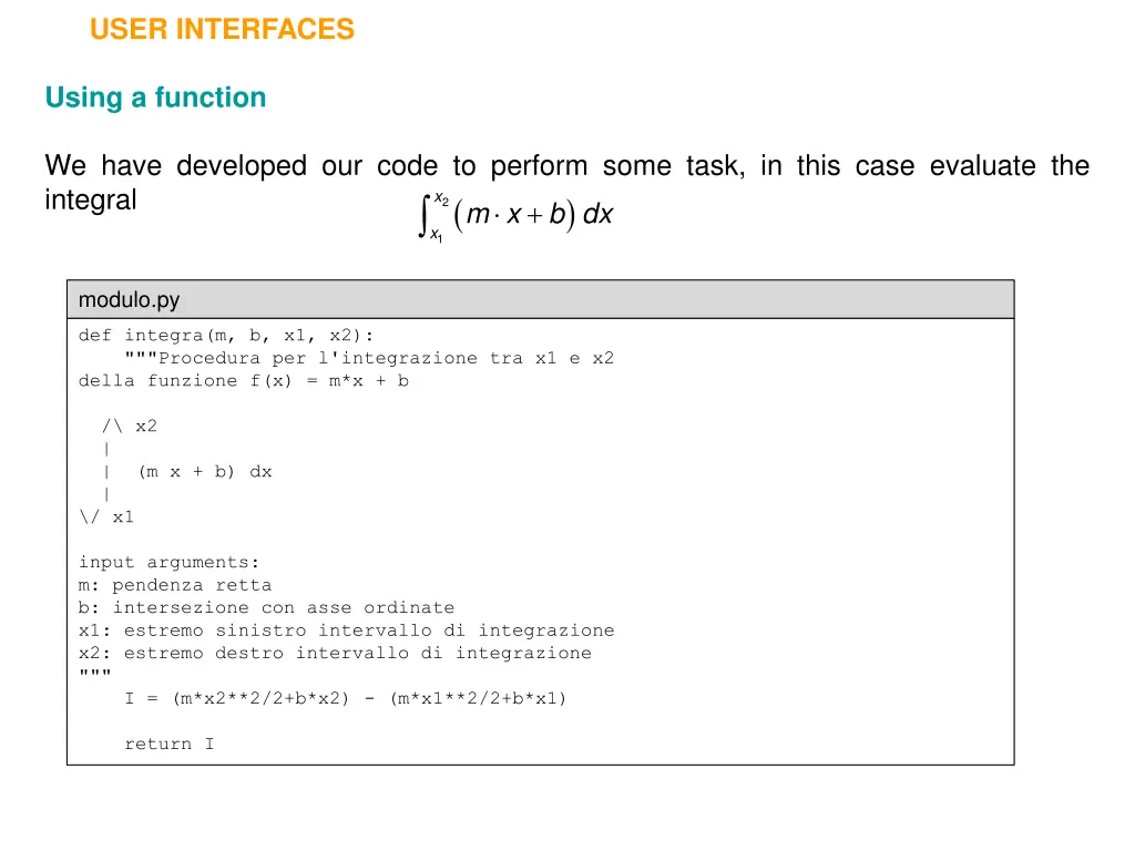 user interfaces 5