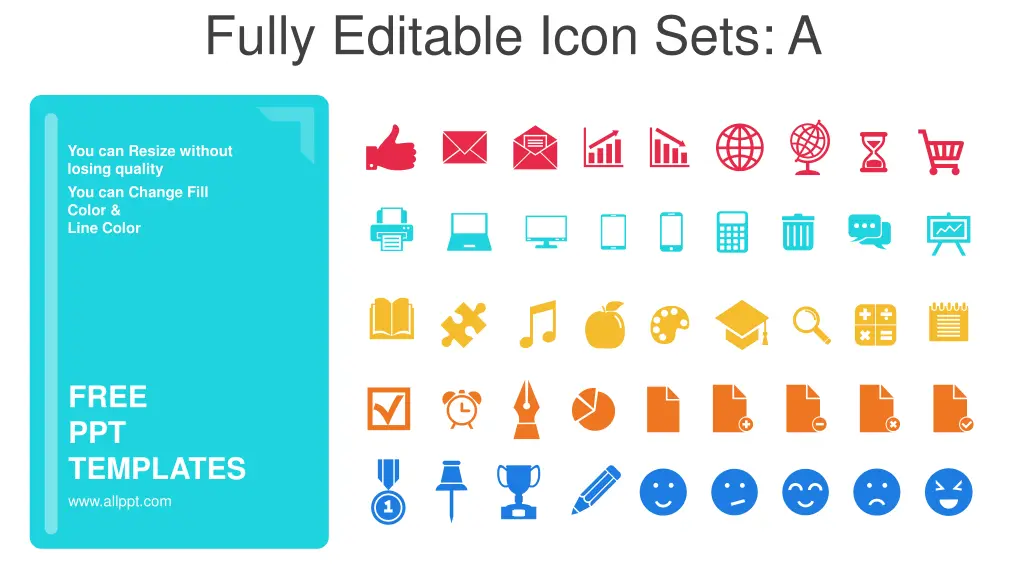 fully editable icon sets a