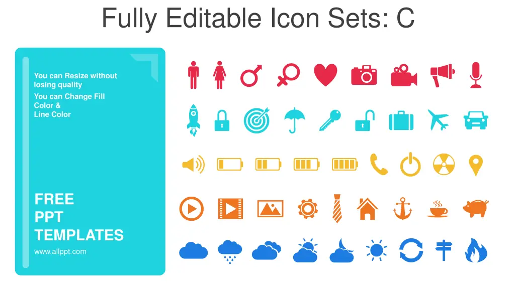 fully editable icon sets c