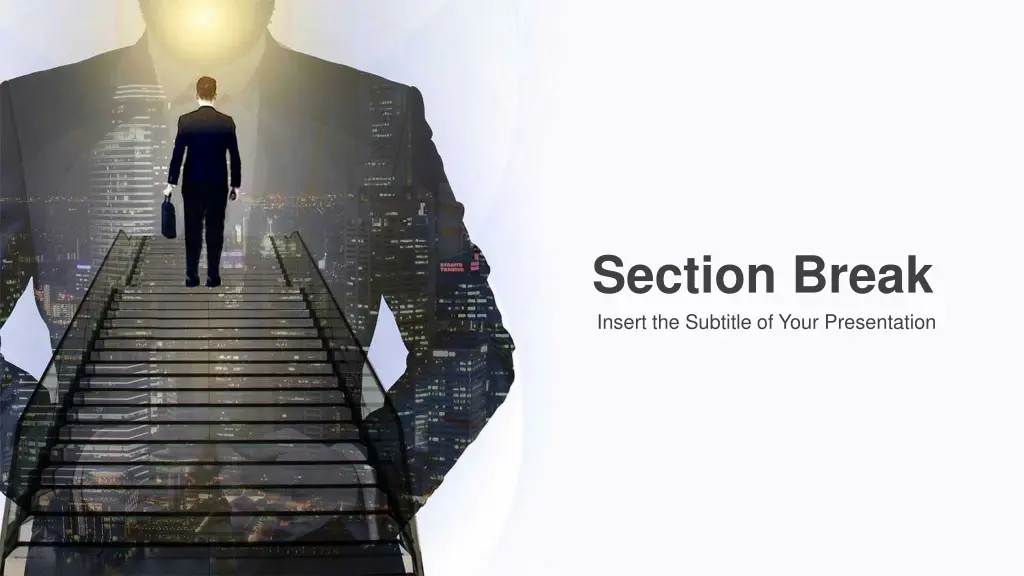section break insert the subtitle of your