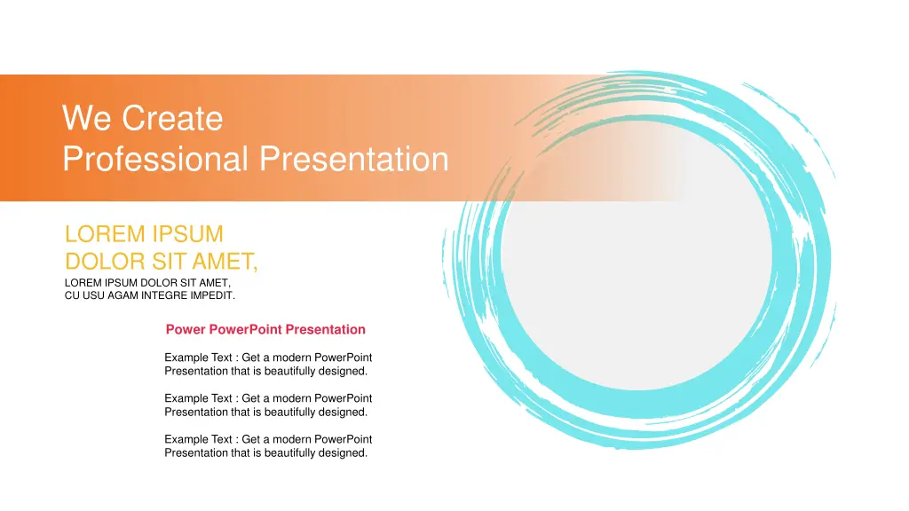 we create professional presentation