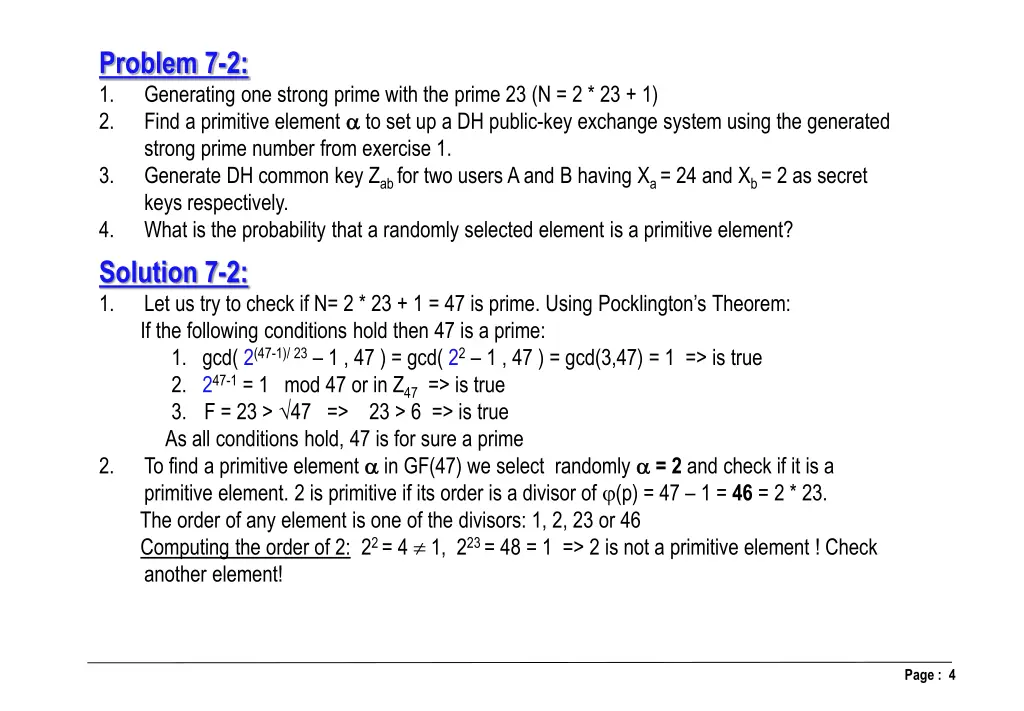 problem 7 2 1 generating one strong prime with