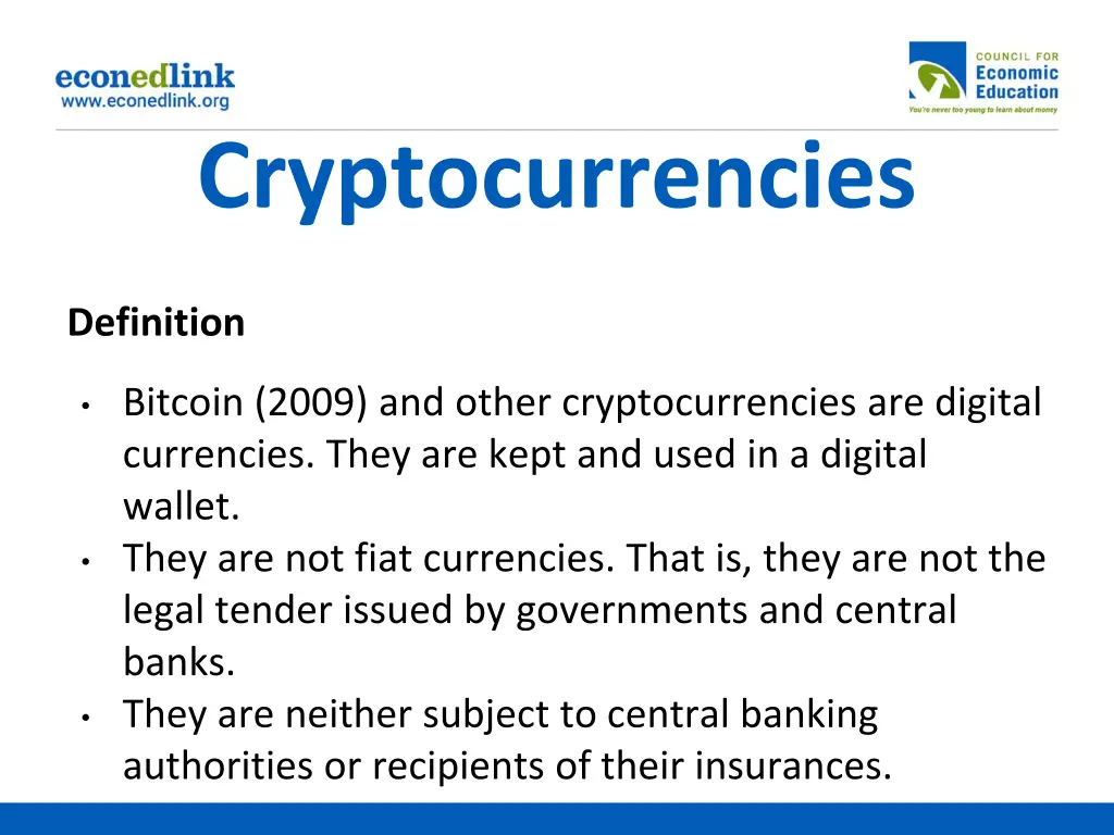 cryptocurrencies