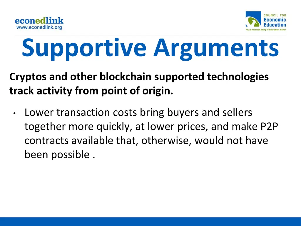 supportive arguments 1