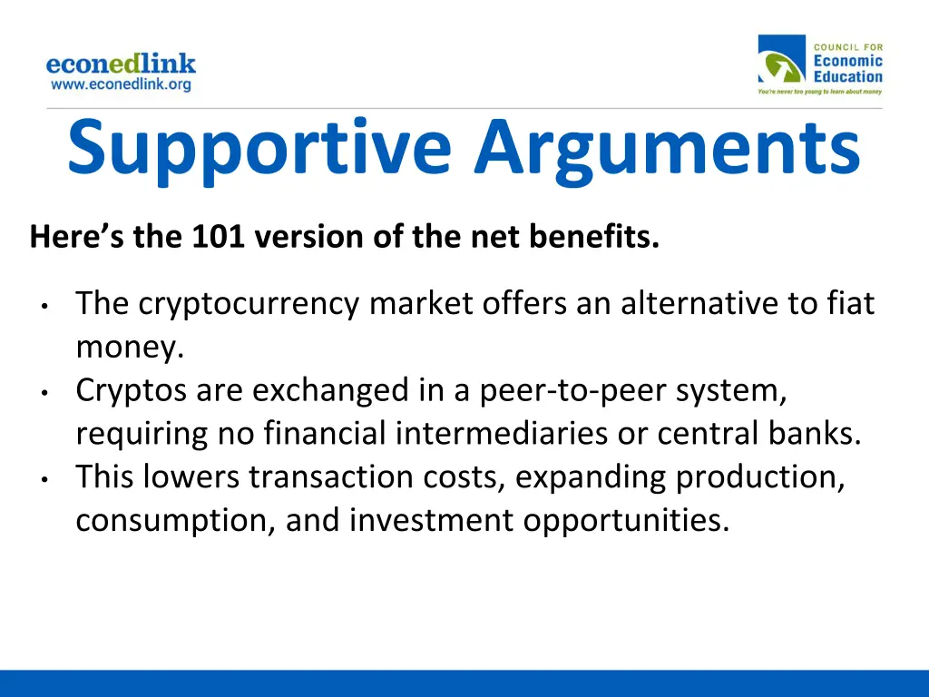 supportive arguments