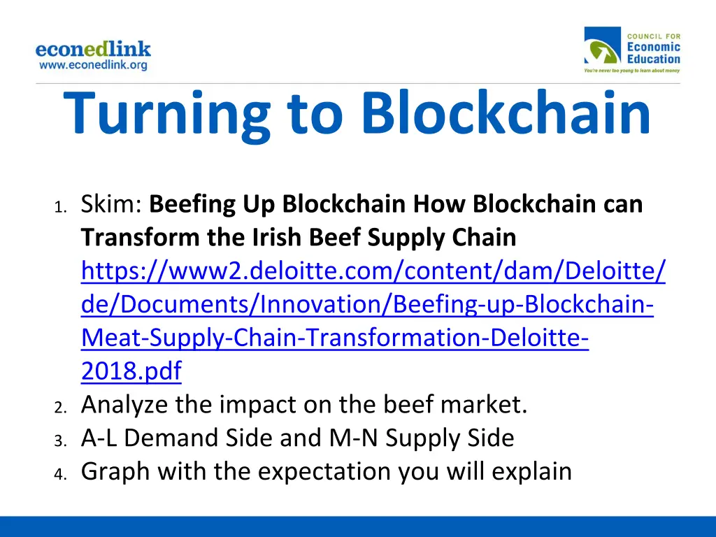 turning to blockchain