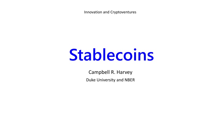innovation and cryptoventures