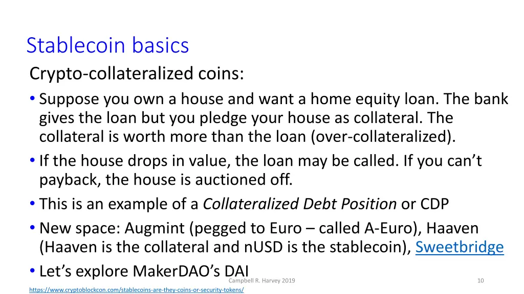 stablecoin basics crypto collateralized coins