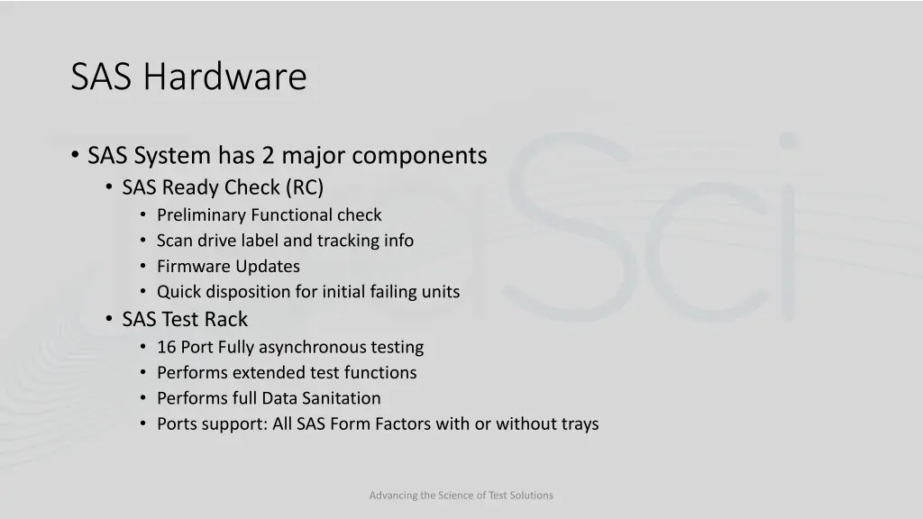 sas hardware