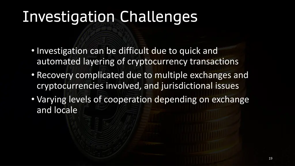 investigation challenges