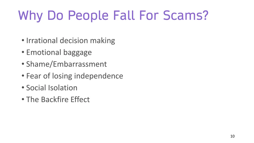 why do people fall for scams 1