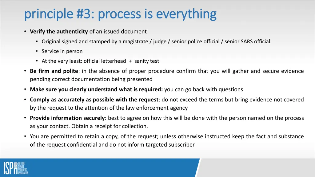 principle 3 process is everything principle
