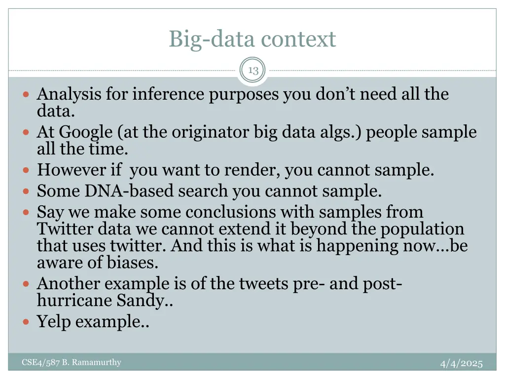big data context