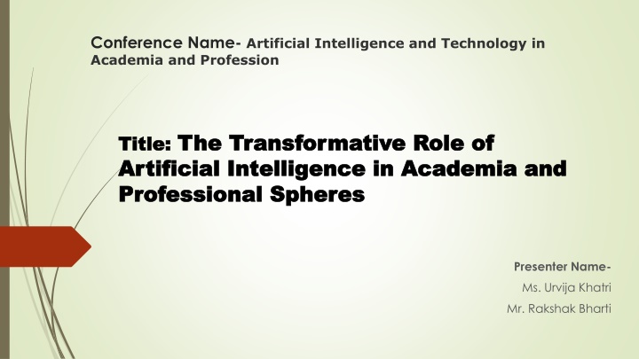conference name artificial intelligence