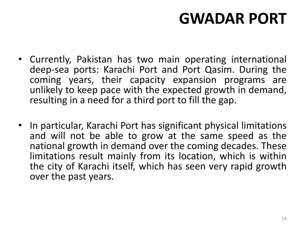 gwadar port