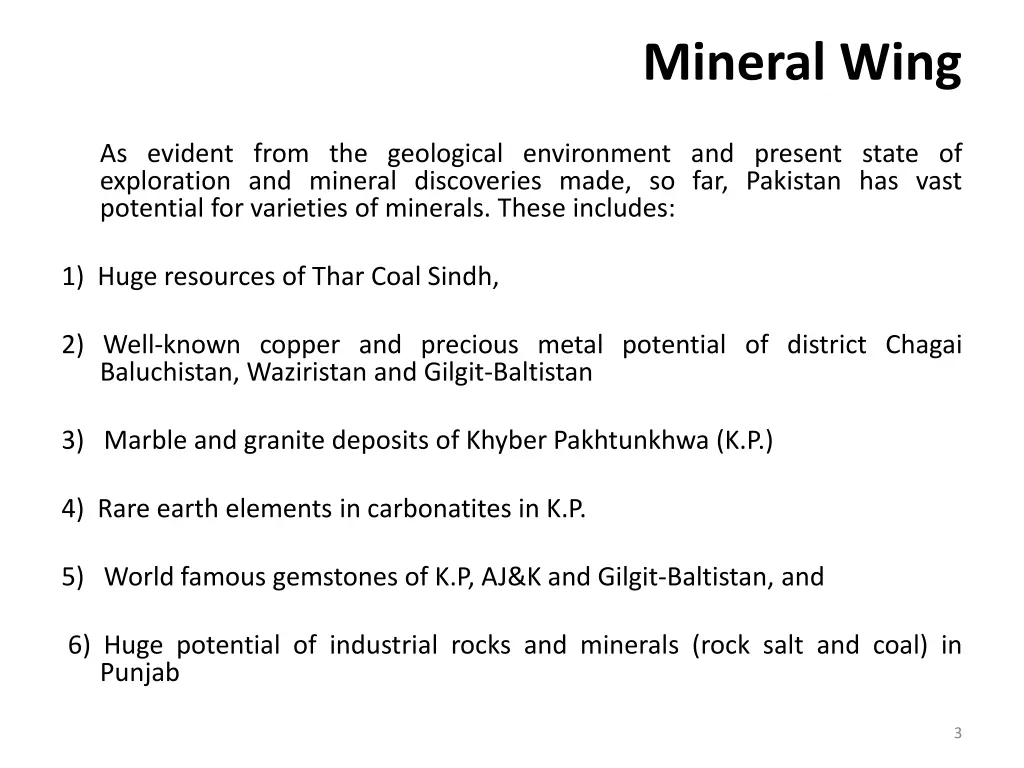 mineral wing